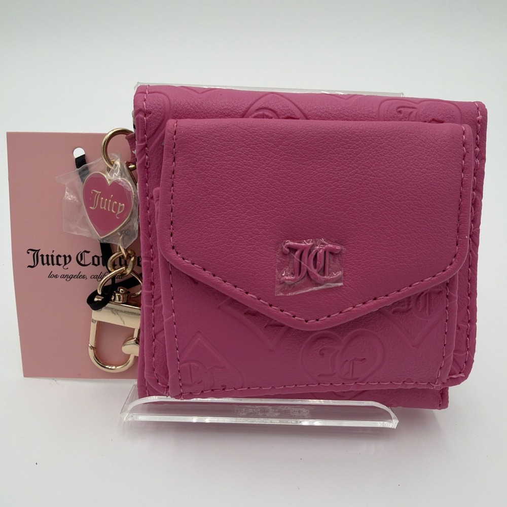 NWT Juicy Couture Mini Envelope Flap Wallet - Juicy Pink